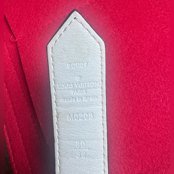 Authentic reversible brown/white Louis Vuitton belt size 25mm 80 - Picture 7 of 7